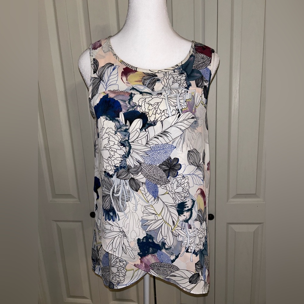 Floral tank blouse